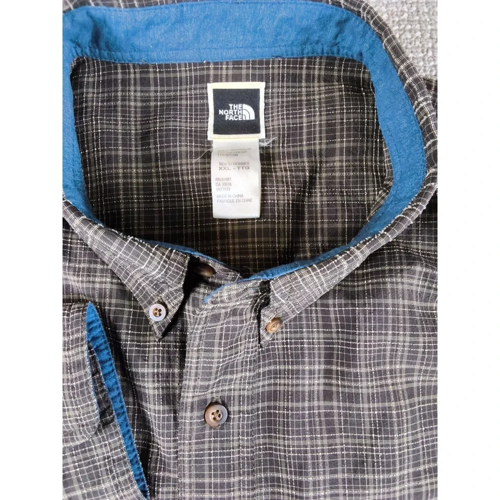 BUNDLE Set of 2 The North Face Men's Plaid Long Sleeve Trail Shirts - Size XXL